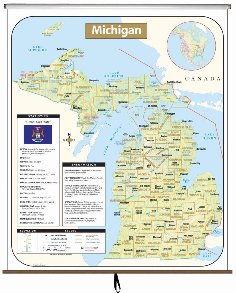 michigan illustrated map