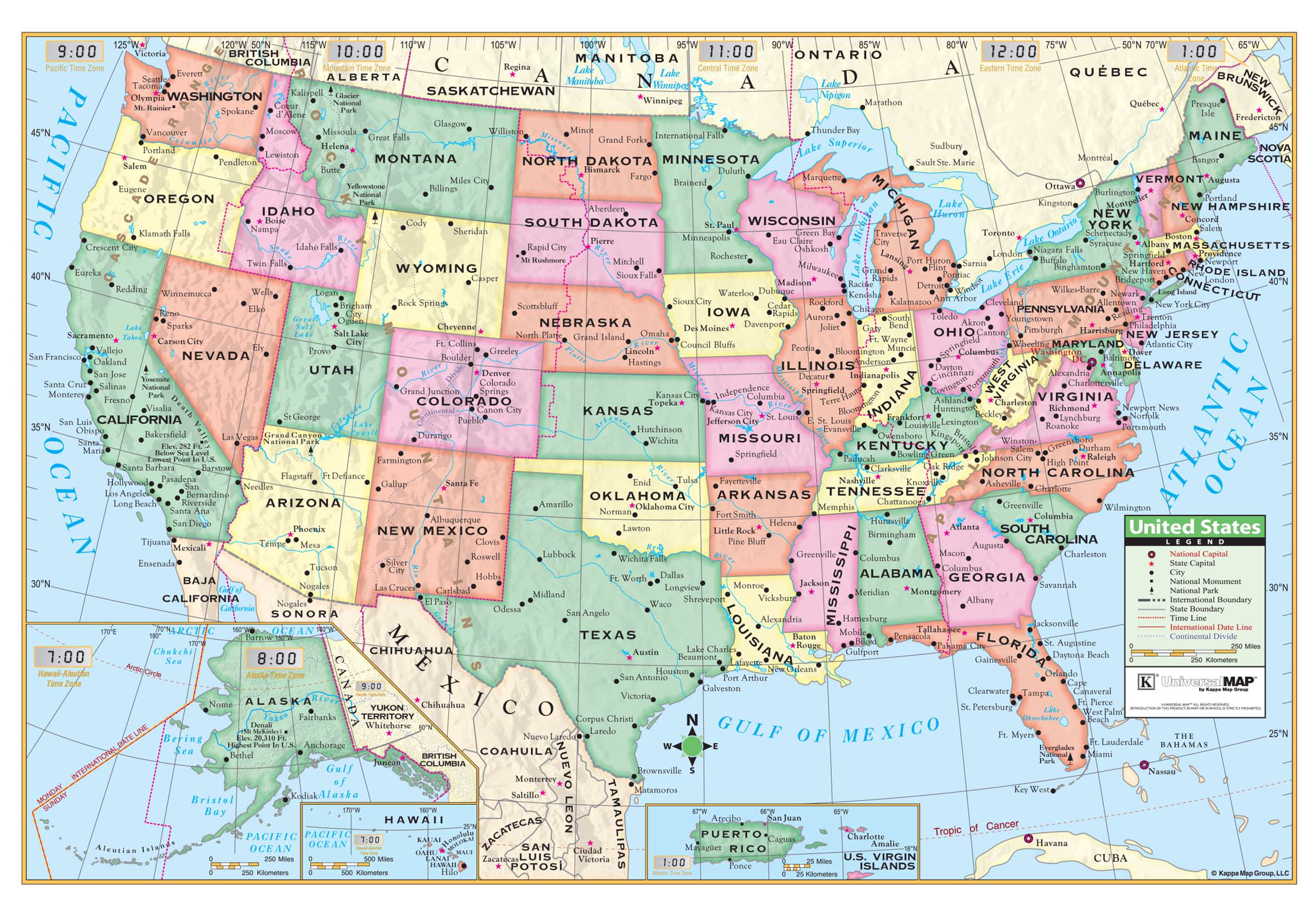 World Map With Longitude And Latitude Lines Printable United States Map ...