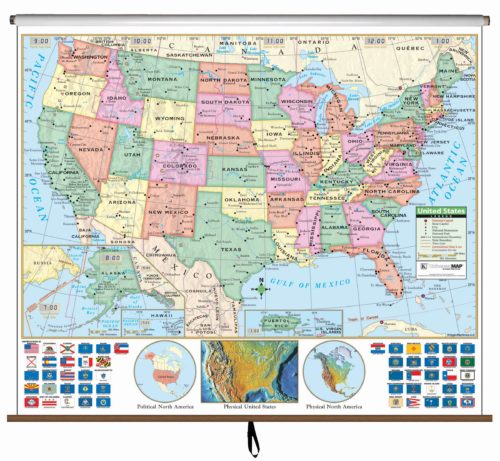 us primary classroom wall map kappa map group