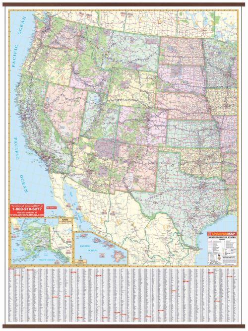 us western wall map kappa map group
