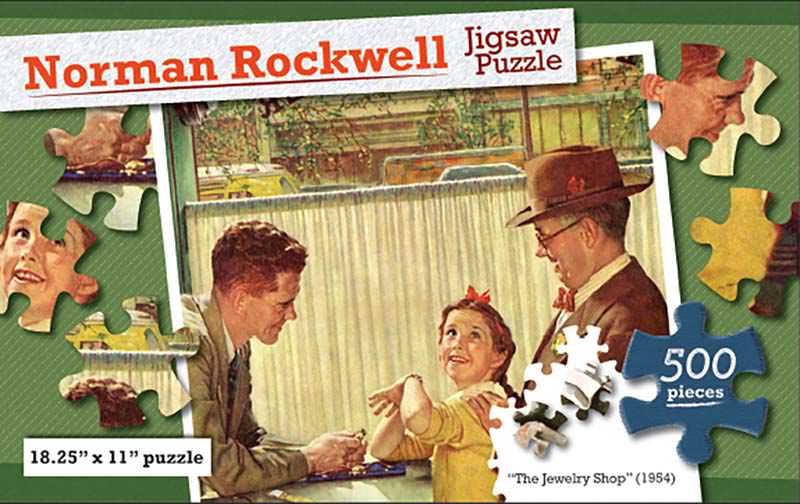1937 Norman Rockwell Jigsaw Puzzle The Muscleman Vintage Style 500 PC Kappa Book for sale online 