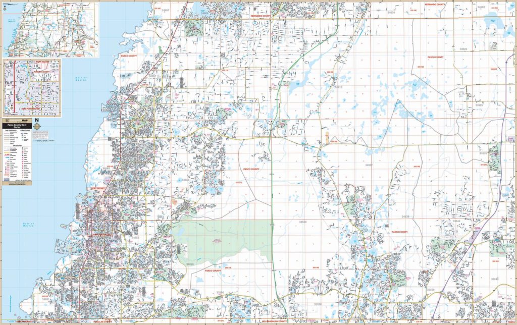 Pasco County Florida Map Fort Lauderdale & Broward Co, Fl Wall Map – Kappa Map Group