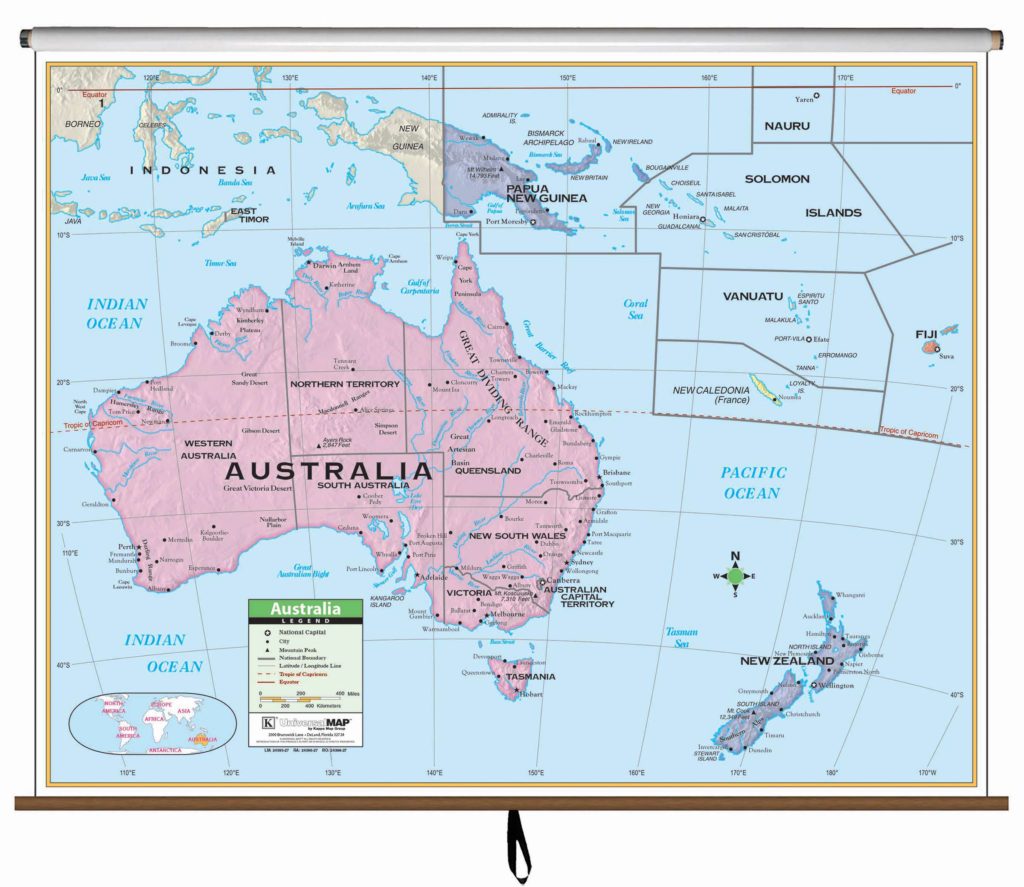 World Advanced Political Mounted Wall Map (Framing Available) – KAPPA