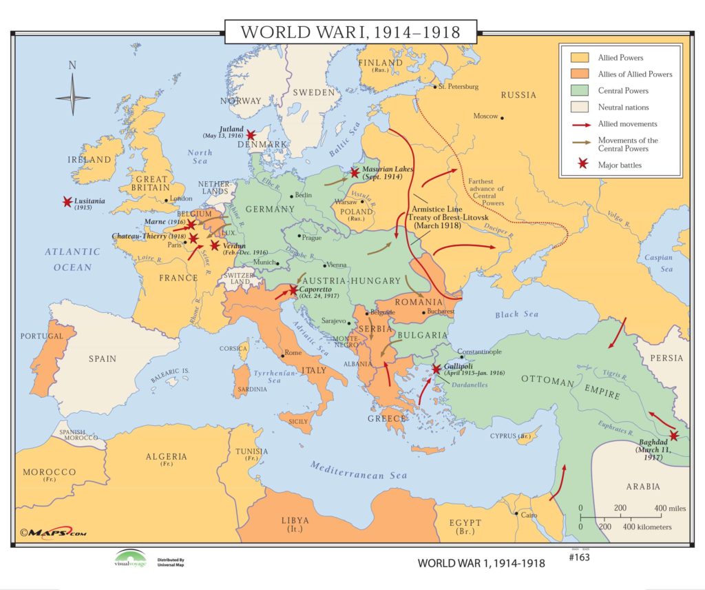 World War 2 In Europe And North Africa Map : WWII - McGregor's Social ...