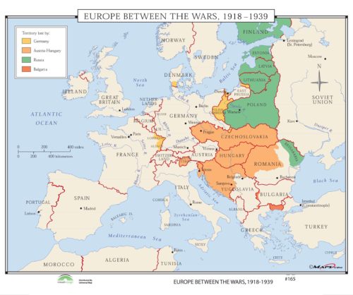 #165 Europe Between the Wars 1918-1939 - KAPPA MAP GROUP