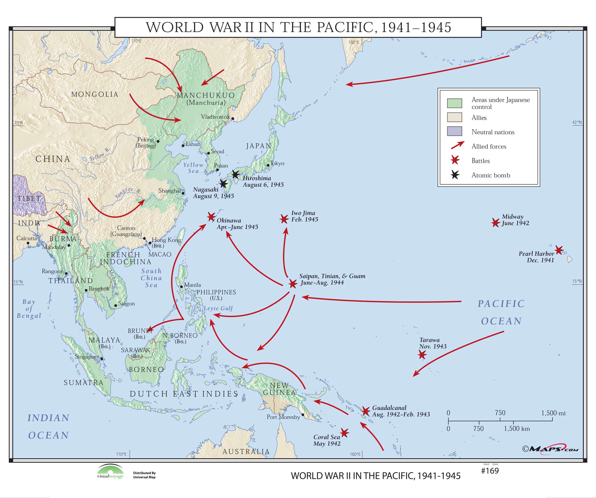 World War 2 In The Pacific Map Worksheet Answers