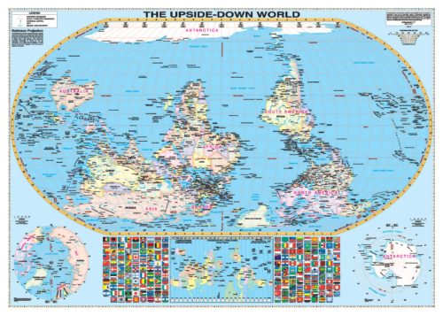 Upside Down World Wall Map – KAPPA MAP GROUP